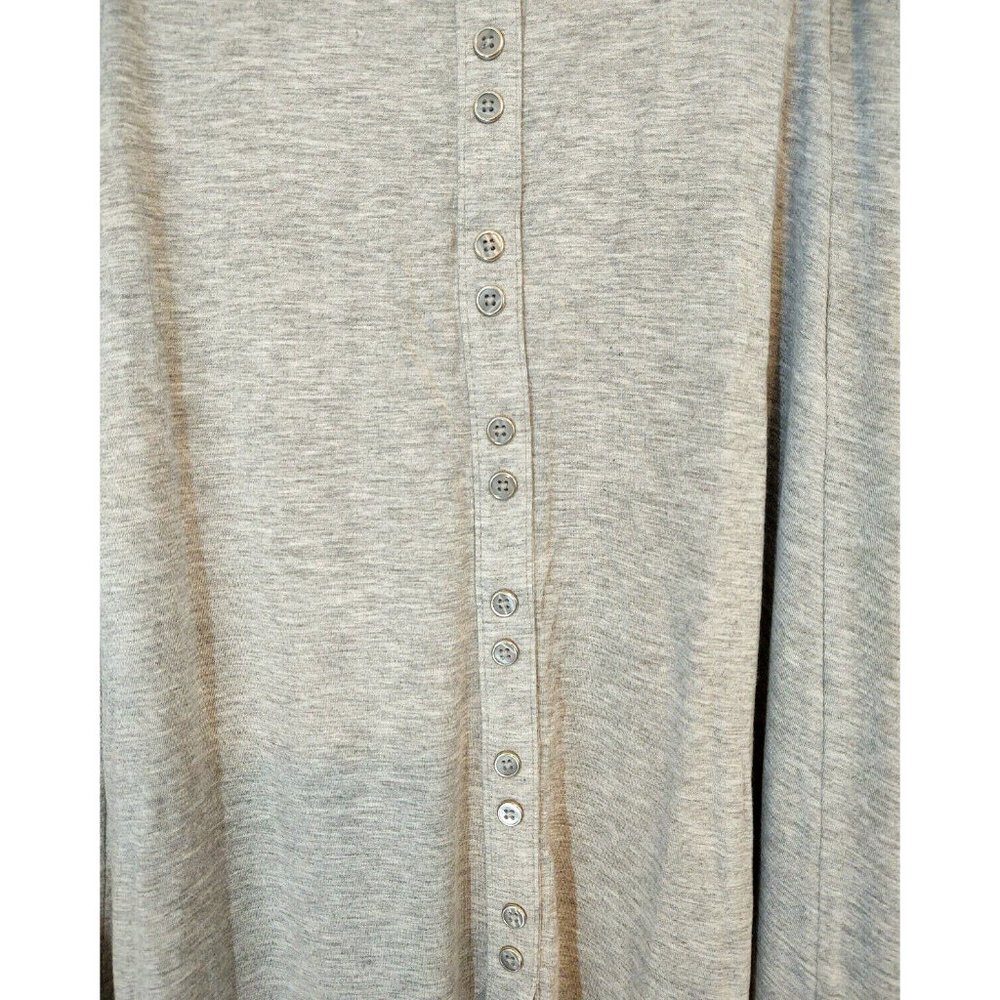 Roamans 1X 22/24 Plus Size Gray Maxi Skirt Casual - Picture 5 of 8